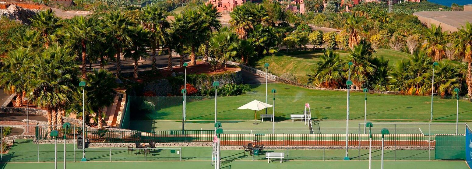 Tennis courts at Abama Golf and Spa Resort Tenerife