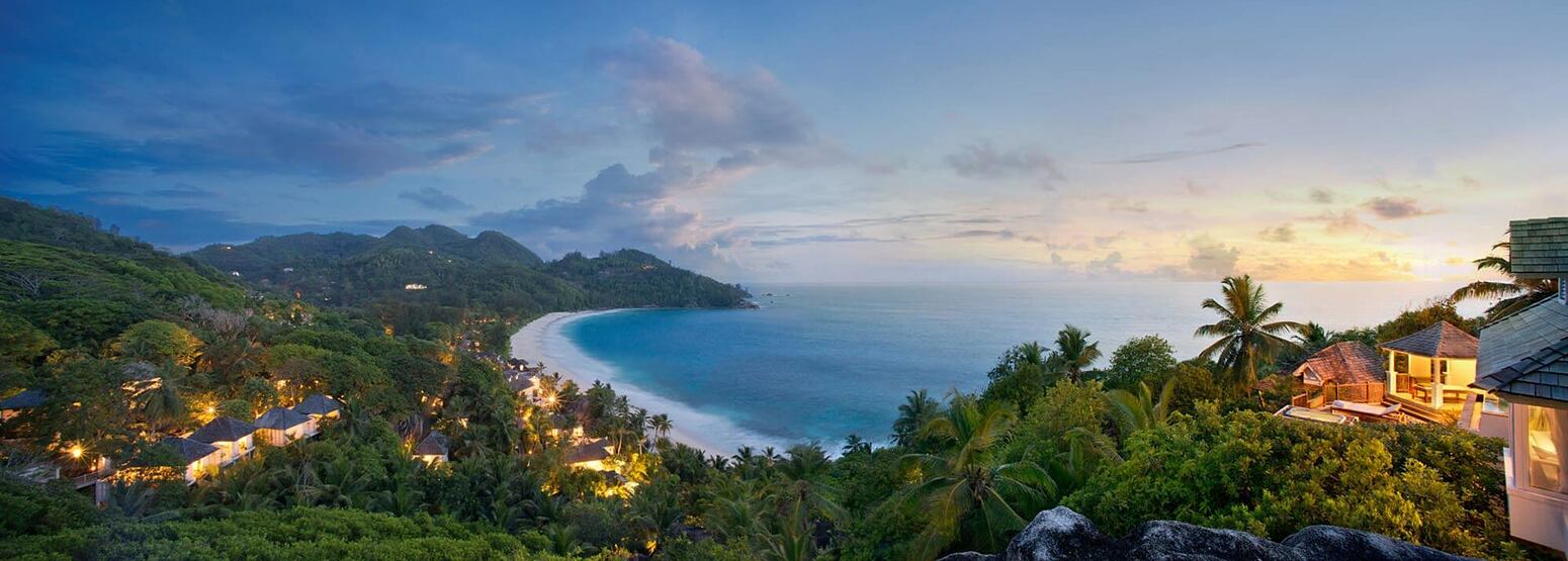 Twilight Panorama at Banyan Tree Seychelles