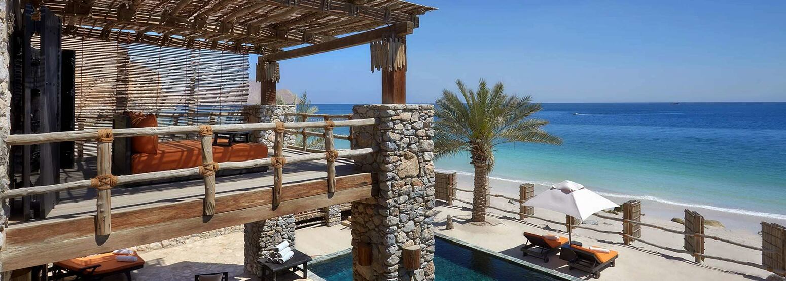 Two Bedroom Beachfront Retreat at Six Senses Zighy Bay Oman