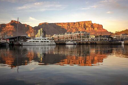 View across the harbour of Cape Grace Hotel South Africa