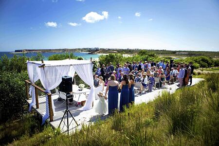 Wedding on the terrace at Martinhal Resort, Portugal