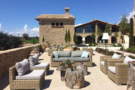 comfy sunny terrace la Vella Farga Spain
