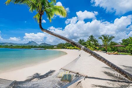 hammock on beach at Anahita Mauritius