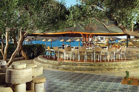 Beach bar at Porto Elounda Golf and Spa Crete