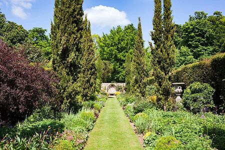 Beautiful gardens at Lucknam Park England