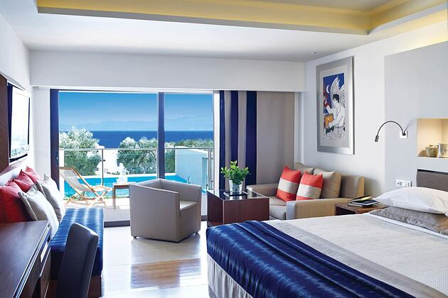 Bedroom at Porto Elounda Golf and Spa Crete