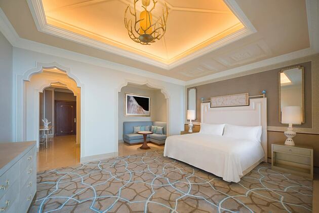 Bedroom at Waldorf Astoria UAE