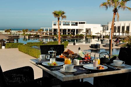 Breakfast on the terrace at Sofitel Thalassa Agadir Morocco