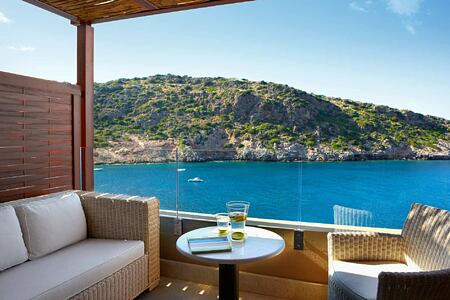 Deluxe Room view at Daios Cove Crete Greece