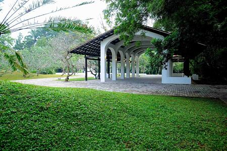 Entrance garden at Ayurveda Maha Gedara Sri Lanka