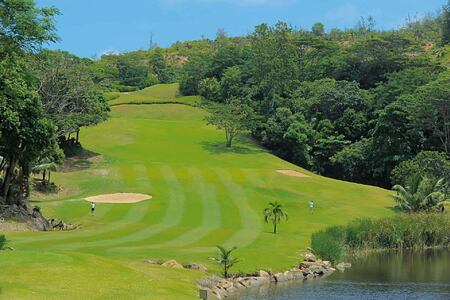 Golf course at Constance Lemuria Resort Seychelles