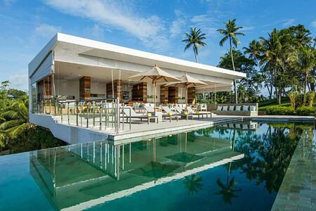 Infinity pool and terrace at Tri Lanka Sri Lanka