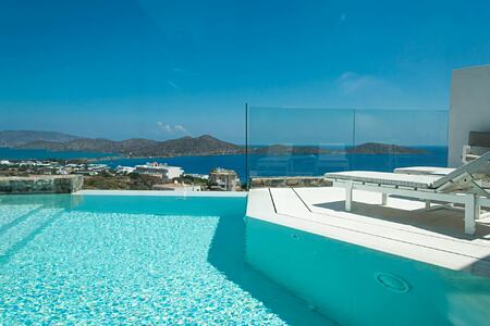 Junior Pool Suite view at Elounda Gulf Villas and Suites Crete