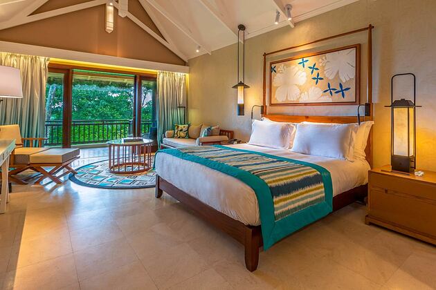 Junior suite with view at Constance Lemuria Resort Seychelles