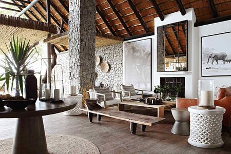 Lounge at Londolozi South Africa