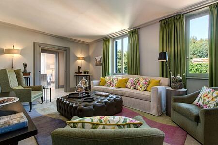 Nijinsky Suite Living at Hotel de Russie Italy