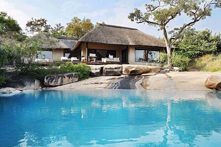 Overlooking pool at Londolozi South Africa