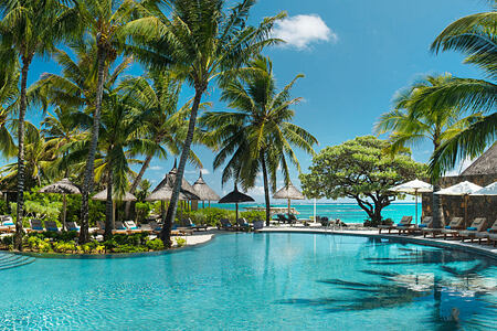 Pool Panorama at Constance Belle Mare Mauritius