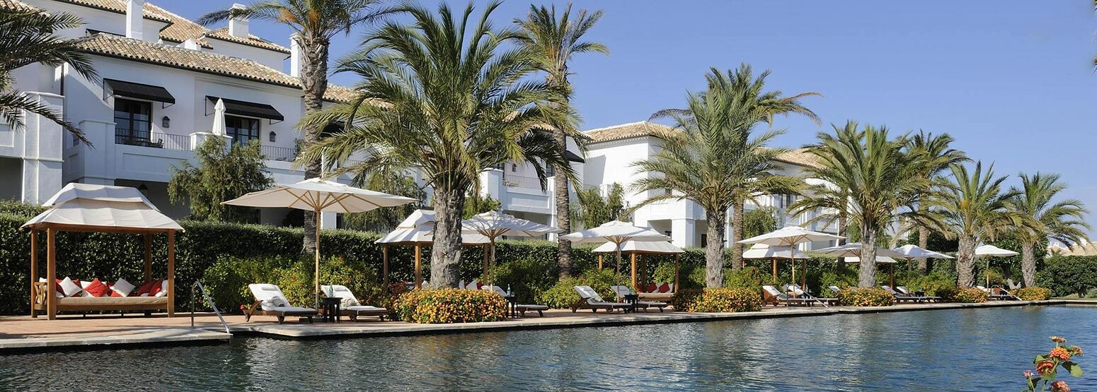 Pool and hotel at Finca Cortesin Spain