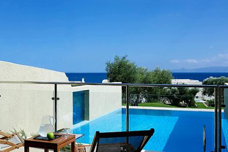 Private pool at Porto Elounda Golf and Spa Crete