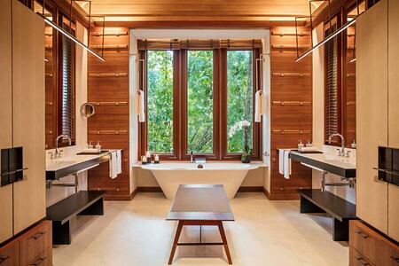 Rainforest Villa bathroom at The Datai Langkawi Malaysia
