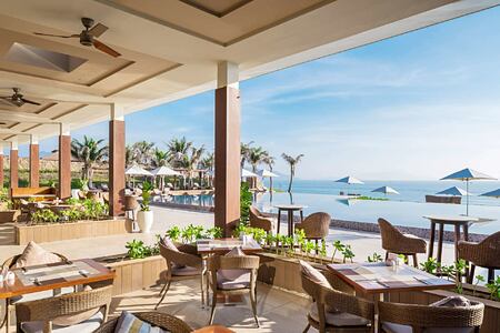 Restaurant with seaviews at Fusion Resort Cam Ranh Vietnam