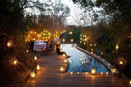 Romantic dining at Londolozi South Africa