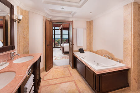 Royal Suite Bathroom at Castillo Son Vida Majorca