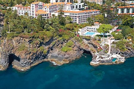 Spectacular view of headland at Belmond Reids Palace Madeira Portugal
