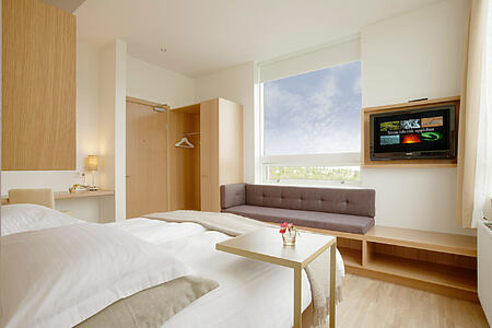 Standard bedroom at Icelandair Hotel Iceland