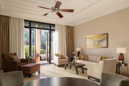Suite lounge at Four Seasons Marrakech Morocco