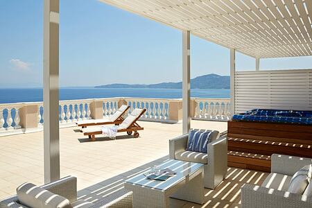Terrace at Marbella Corfu Greece