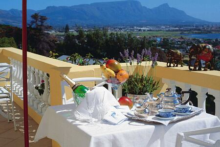 Terrace dining at Colona Castle Cape Town South Africa