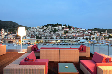 VIP terrace at Adriana Hvar Spa Hotel Croatia
