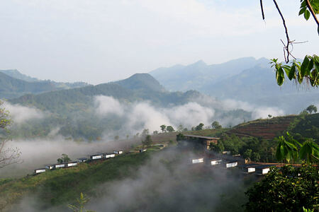 View across hills at Santani Sri Lanka