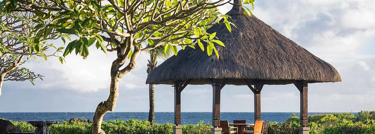 Vill private dining pavilion at Shanti Maurice Mauritius