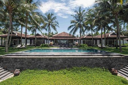 Villas and pool at The Nam Hai Vietnam