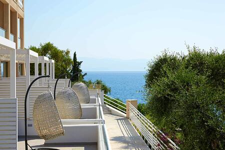 room patios at Marbella Corfu Greece