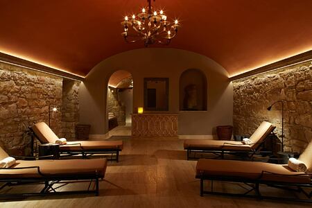 spa beds at Castello di Casole Italy