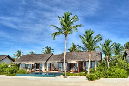 Beach villas at The Residence Maldives