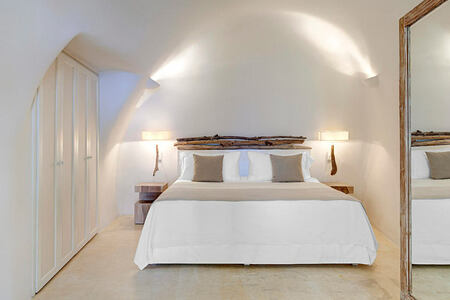 Bedroom at Mystique Santorini Greece
