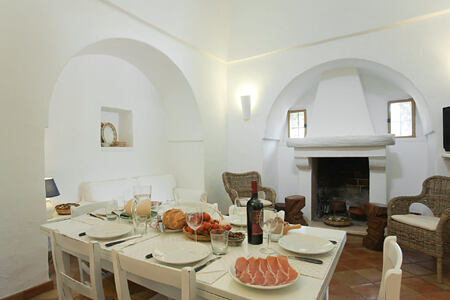 Dining room at Trulli Volpe Italy