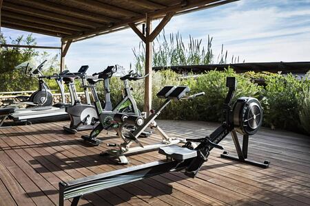 Exercise machines at F Zeen Kefalonia Greece