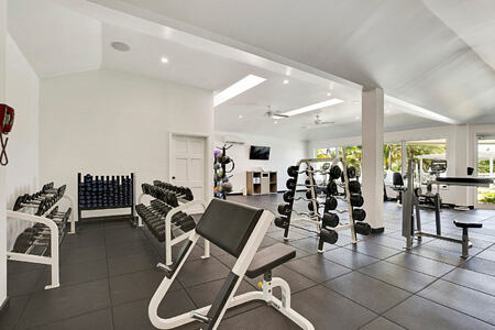 Fitness room at St James Club and Villas Antigua