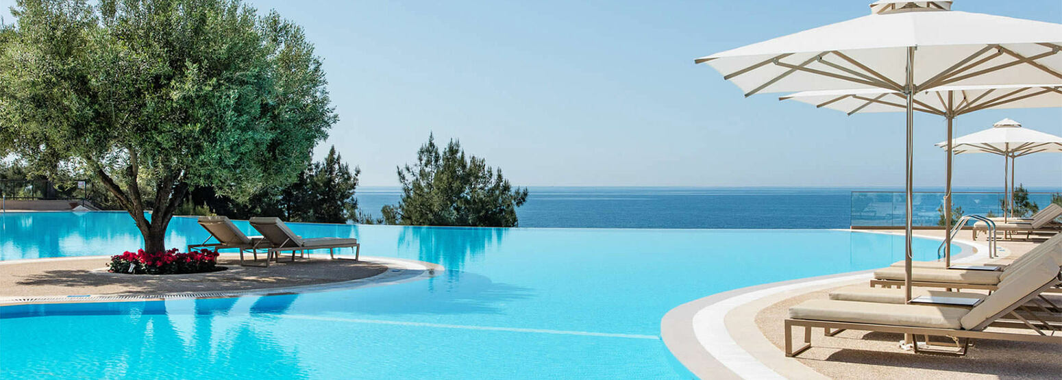 Infinity pool at Ikos Oceania Greece