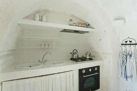 Kitchen at Trulli Volpe Italy