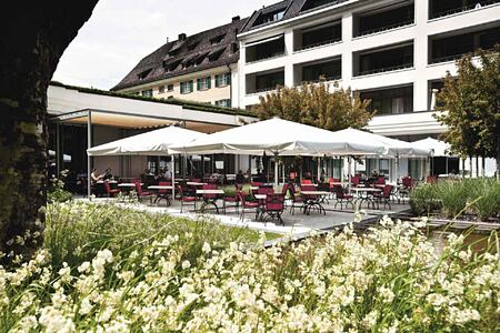 Olives Restaurant Terrace at Bad Ragaz Switzerland