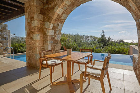 Premium Infinity Suite terrace at Westin Resort Costa Navarino Greece