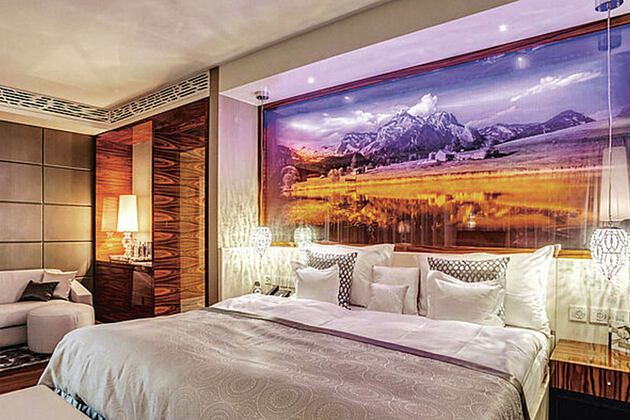 Presidential Suite Master Bedroom at Bad Ragaz Switzerland