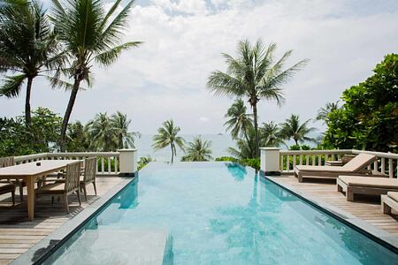 Seaview from Ocean Front Pool Villa at Trisara Phuket Thailand